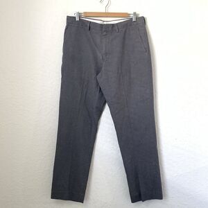J Crew Bowery Pants Men 33x32 Dark Gray Dress Slacks Trouser Office Career Work